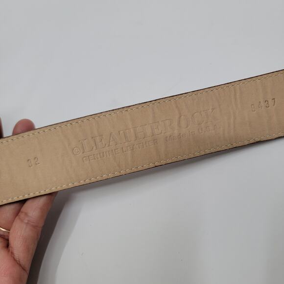 LEATHEROCK TEAL LEATHER BELT, SIZE 32, NWT - Picture 6 of 9